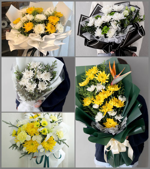 河北邯郸邱县香城固镇白事花束代送